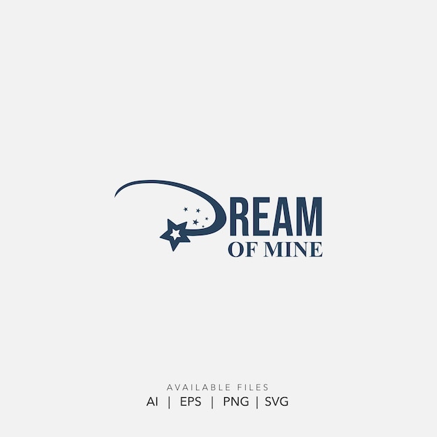 El logotipo de Dream of Mine, la estrella y el diseño de Swoosh