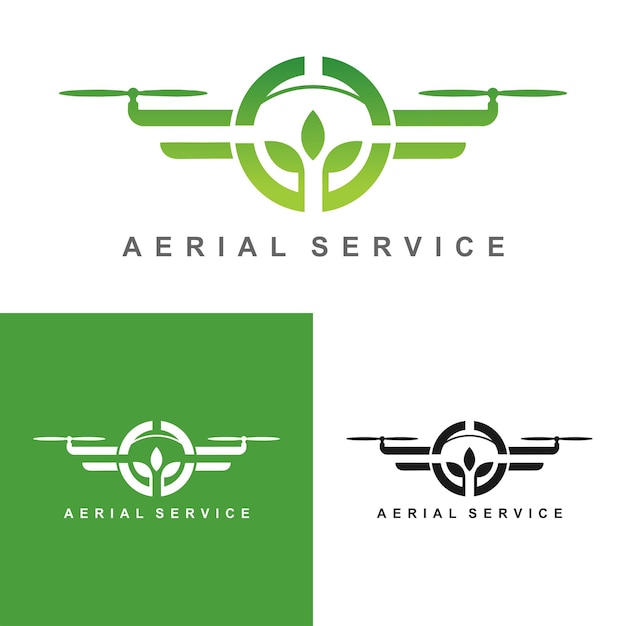 Logotipo de drones para la agricultura