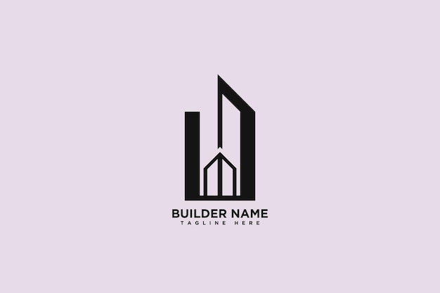 Logotipo e icono de bienes raíces