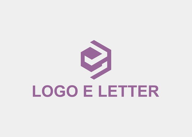 LOGOTIPO E LETRA HEXAGONAL NOMBRE DE LA EMPRESA