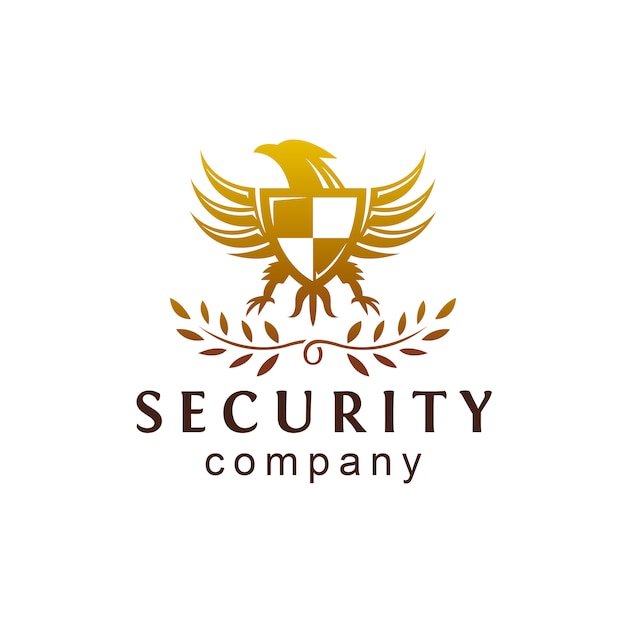 Logotipo de eagle security crest