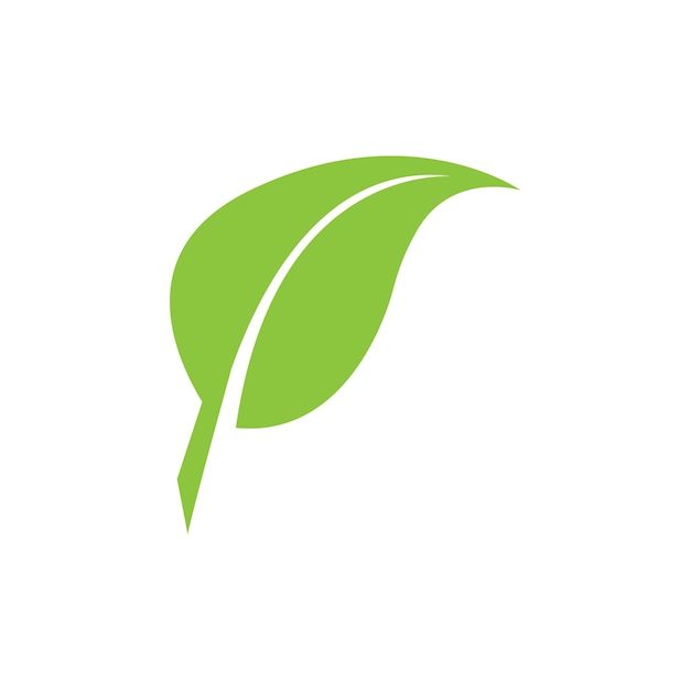 Logotipo de ecología de hoja y plantilla de vector