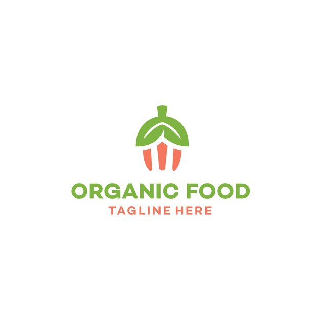 logotipo ecológico, comer logotipo, alimentos orgánicos