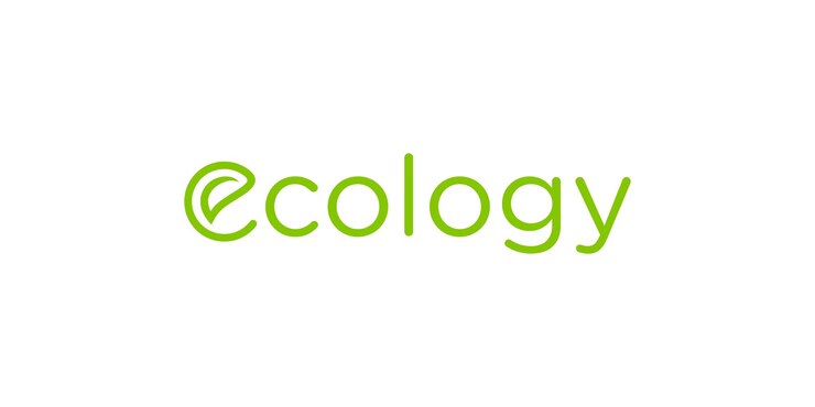 Logotipo ecológico logotipo de hoja en la letra E logotipo neutro de hoja
