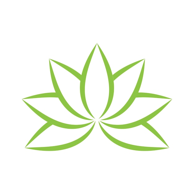 Logotipo ecológico vegetariano de hoja verde naturaleza
