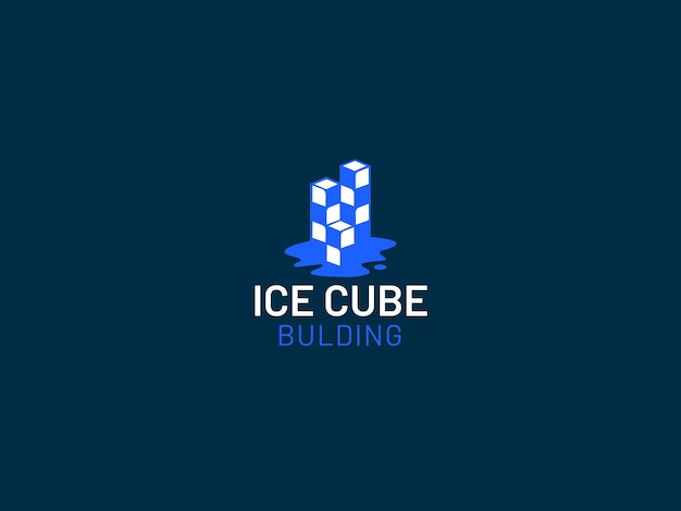 Logotipo del edificio del cubo de hielo