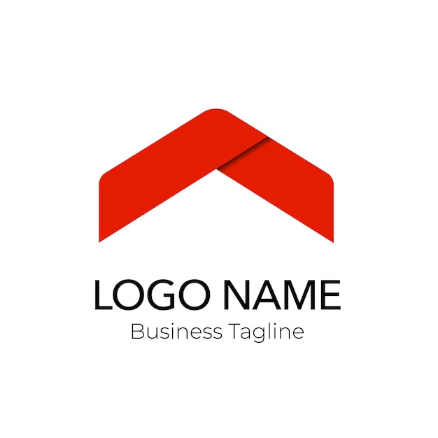 Logotipo Edificio inmobiliario Colección de plantillas de diseño comercial rojo