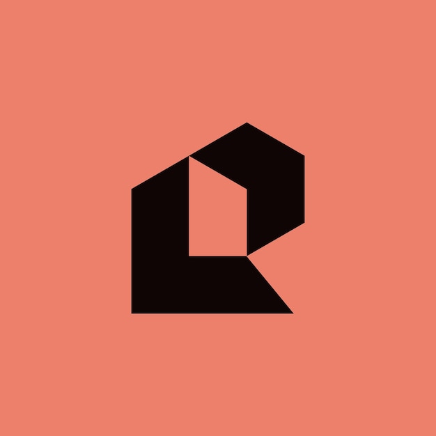 logotipo del edificio de la letra LR o RL