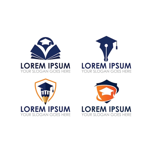 Logotipo de educación, un conjunto de logotipo de educación