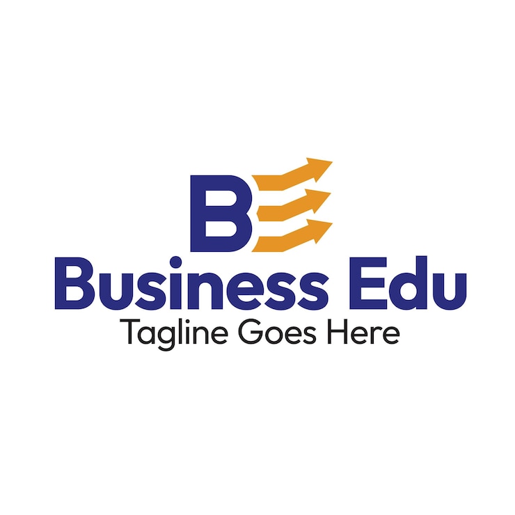 Vector logotipo de educación empresarial - logotipo de letra b