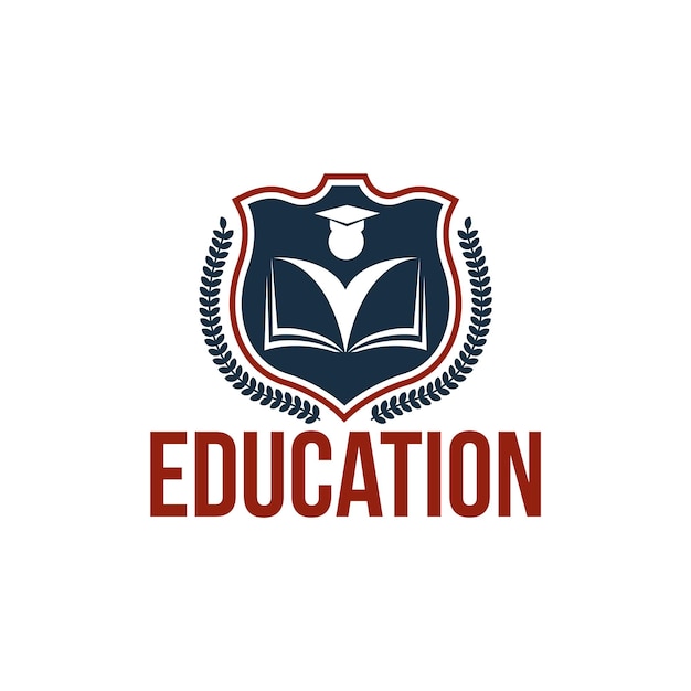 un logotipo para la educación está en un fondo blanco