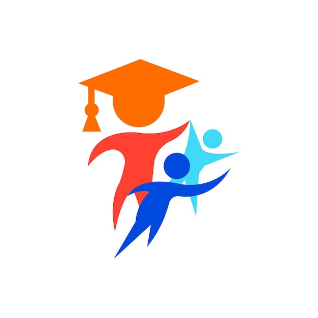El logotipo de la educación física, el icono de la marca, la identidad, el signo, el símbolo, la plantilla.