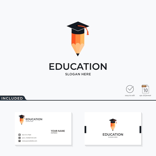 Logotipo de educación inspiración