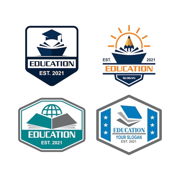 Vector logotipo de educación, vector de logotipo universitario