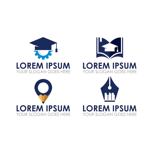 Logotipo de educación, vector de logotipo universitario