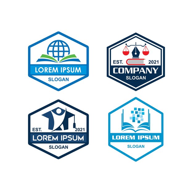 Logotipo de educación, vector de logotipo universitario