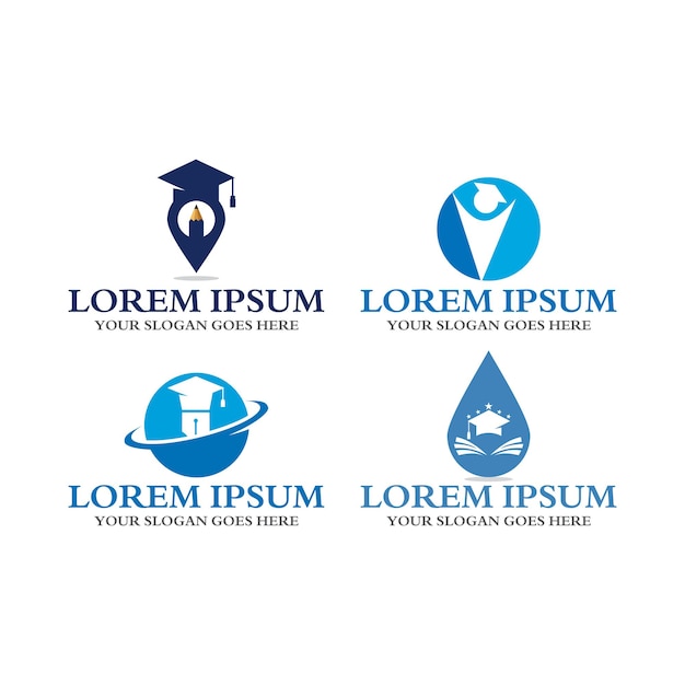 Logotipo de educación, vector de logotipo universitario