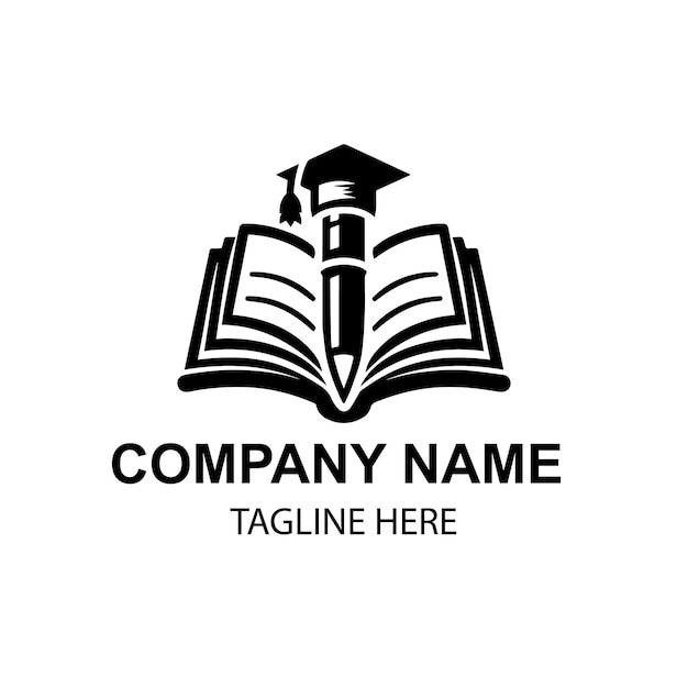 El logotipo de la educación vectorial