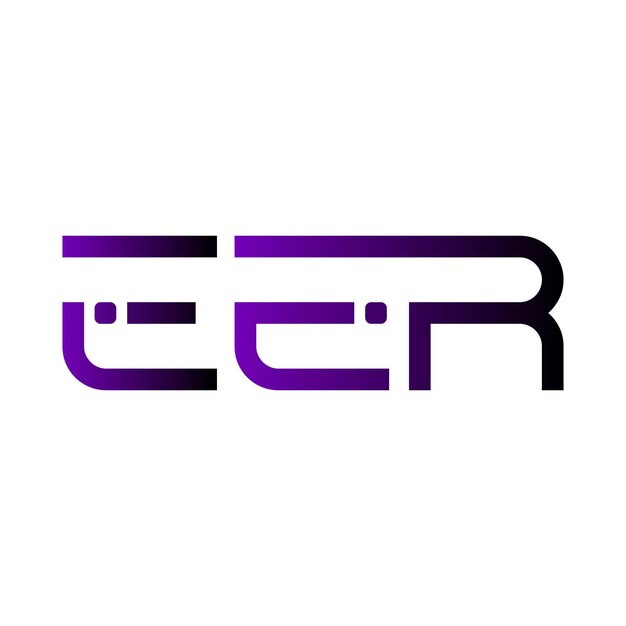El logotipo de EER es una tipografía abstracta, un diseño vectorial moderno y mínimo.