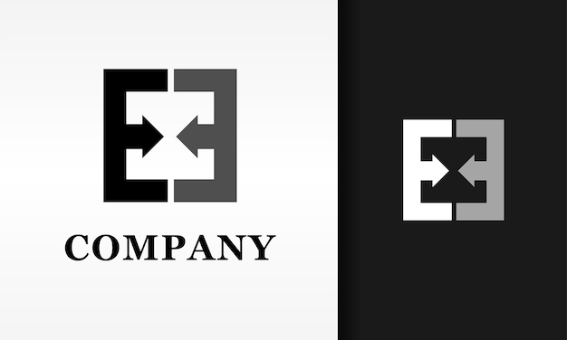 Logotipo de efecto espejo