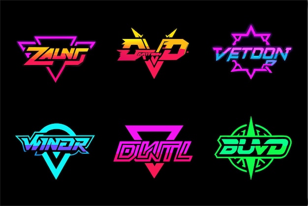 Logotipo con efecto de neón para un atractivo visual único