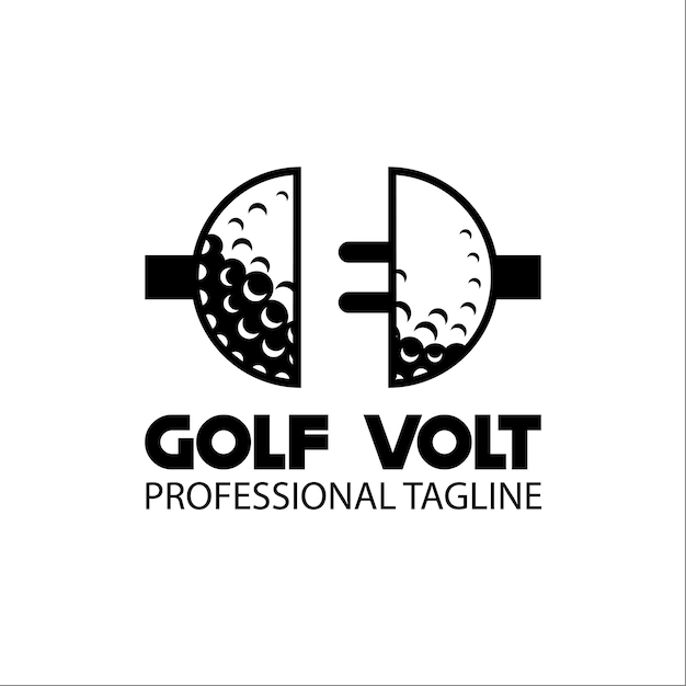 Logotipo eléctrico de golf