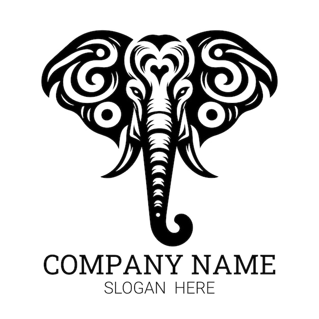 Logotipo de elefante premium para la marca corporativa