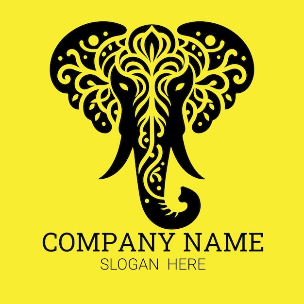 Logotipo de elefante premium para la marca corporativa