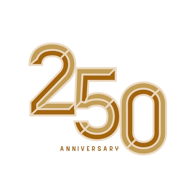 Logotipo de elegancia del 250 aniversario