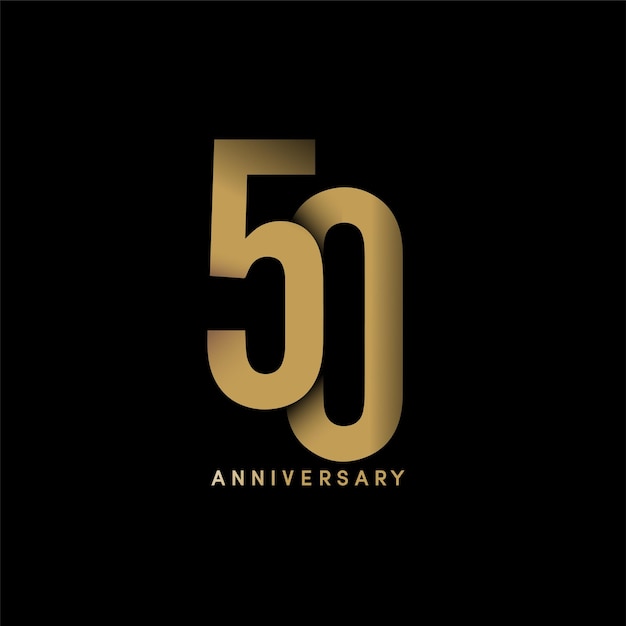 Logotipo de elegancia del 50 aniversario