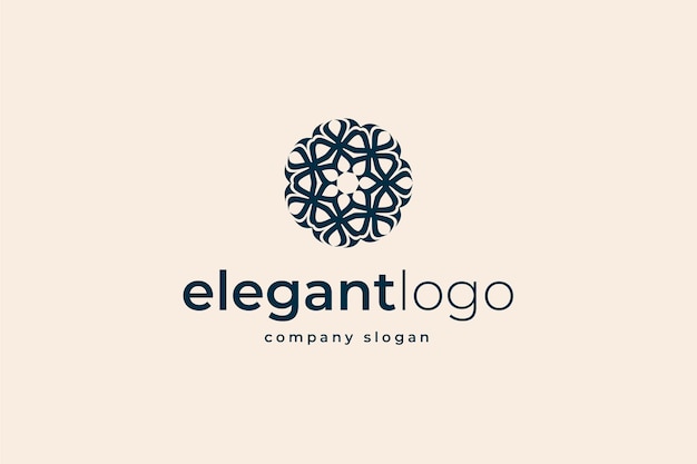 Logotipo elegante abstracto