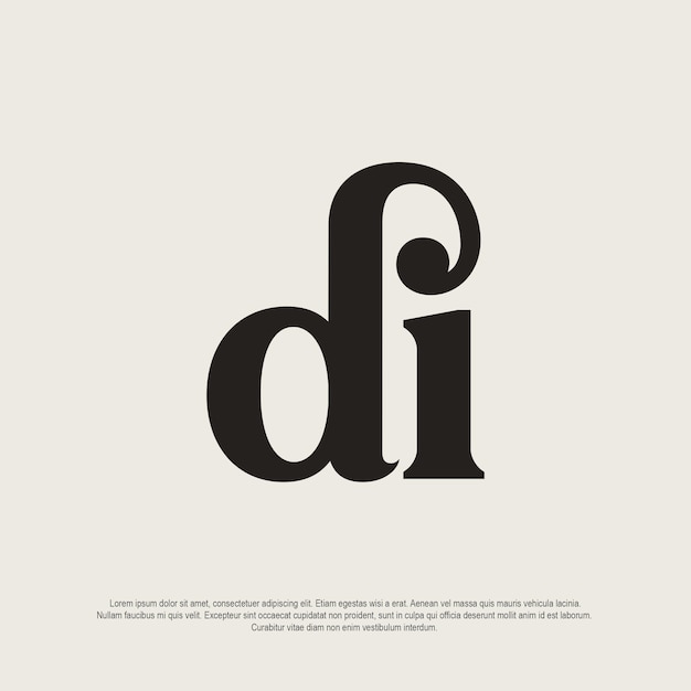 El logotipo elegante Di