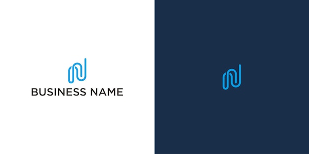 Logotipo elegante de la letra N para la imagen corporativa