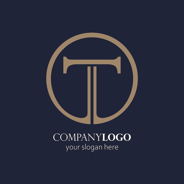 Logotipo elegante T