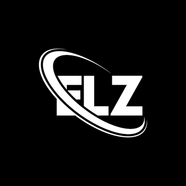 Vector logotipo elz letra elz diseño del logotipo de la letra elz iniciales elz logotipo vinculado con círculo y mayúscula monograma logotipo elz tipografía para negocios tecnológicos y marca inmobiliaria