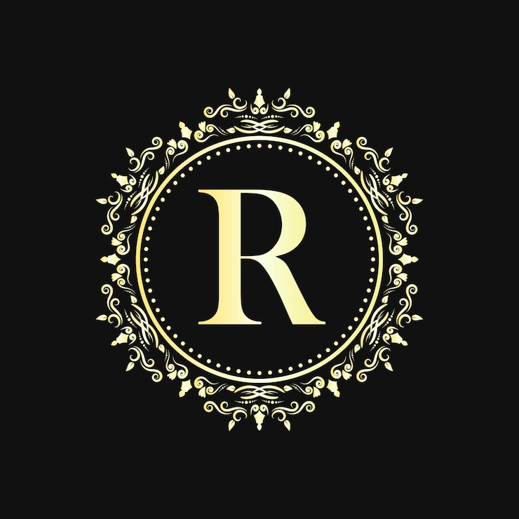 Vector logotipo de emblema de círculo de lujo para hoteles boutique restaurante y otros
