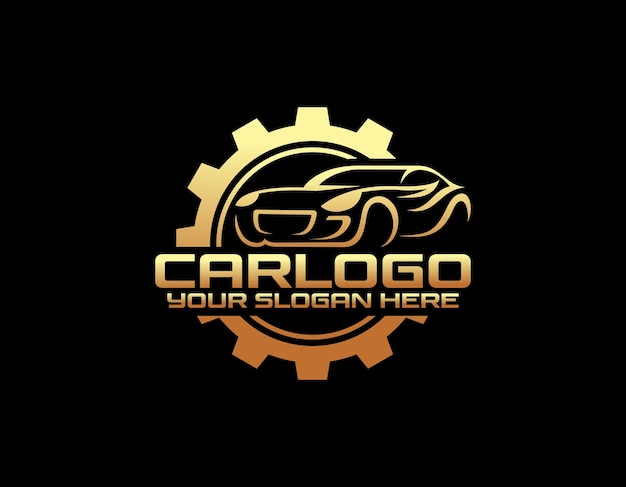 logotipo de emblema rápido de rueda automotriz