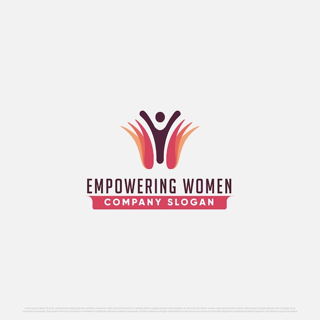 logotipo de empoderamiento de mujeres sin fines de lucro