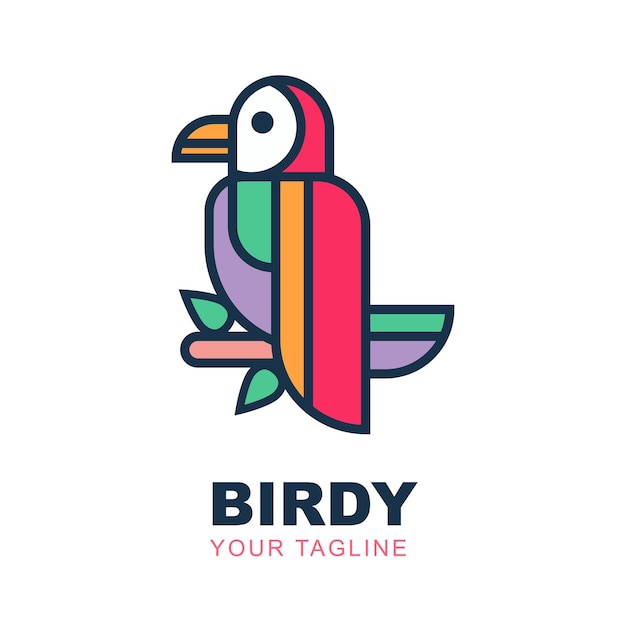 Logotipo de empresa de aves