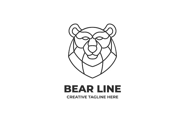 Vector logotipo de la empresa bear head