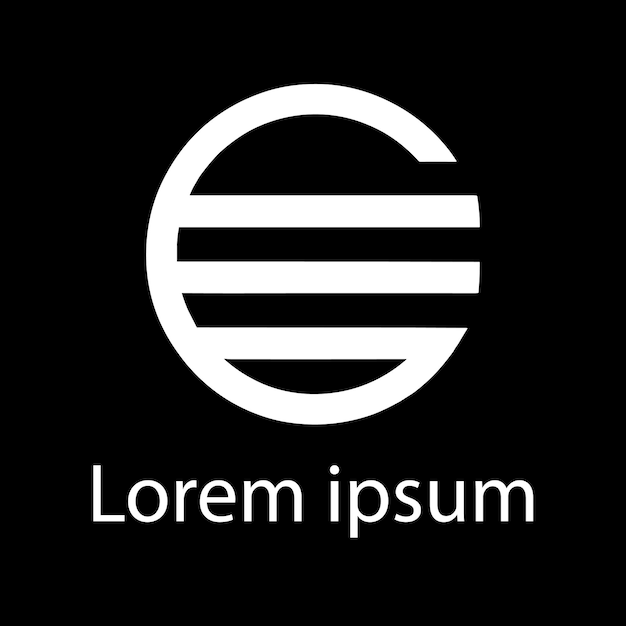 logotipo de la empresa círculo elegante
