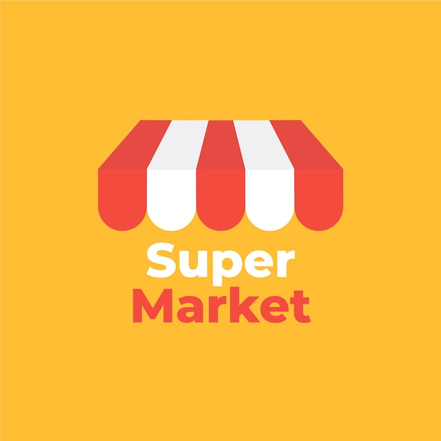 Logotipo de la empresa comercial del mercado callejero