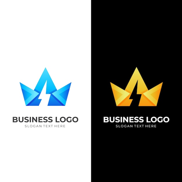 Logotipo de empresa con concepto de lema