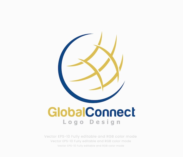 Logotipo para una empresa de conexión global