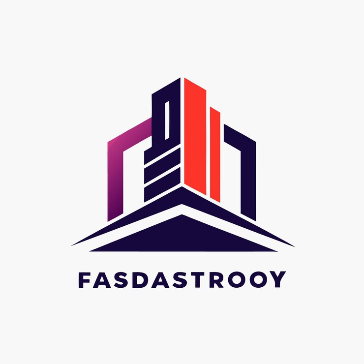 Logotipo de la empresa de construcción en estilo minimalista en vector