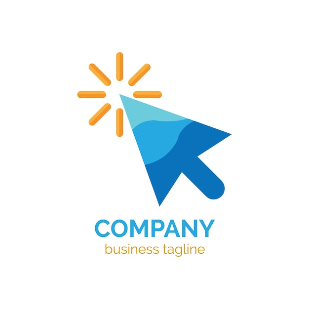 Logotipo De Empresa De Cursor Simple