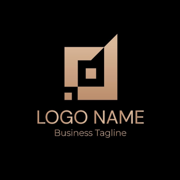 Logotipo de la empresa D Marca comercial de oro