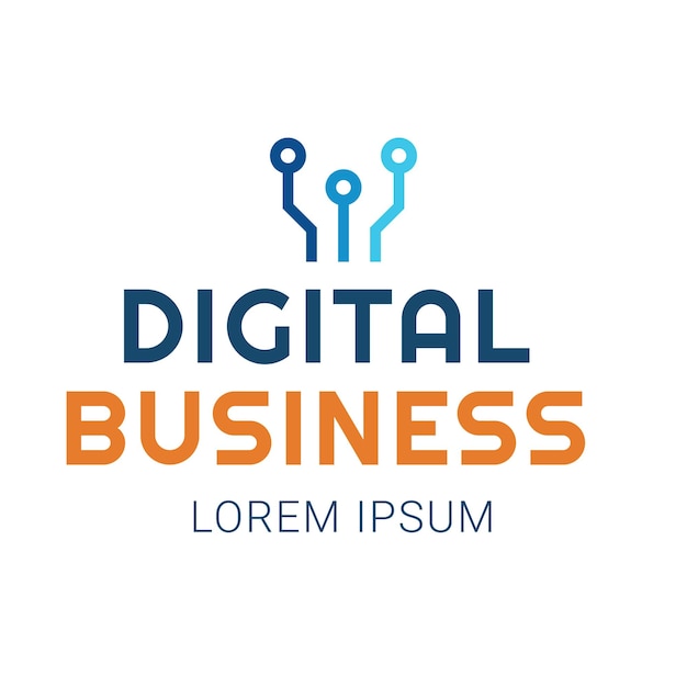 Logotipo de empresa digital