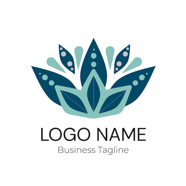 Logotipo de la empresa de diseño comercial Flowers