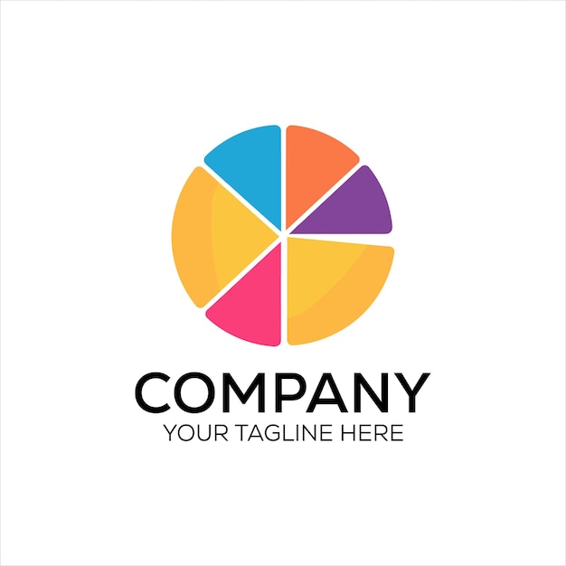 Logotipo de la empresa Diseño del logotipo de la compañía para empresarios y negocios mejor icono del círculo